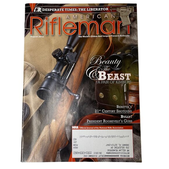 American Rifleman NRA Magazine August 2012 u Vol 160 No 8 National Rifle Associ - Picture 1 of 10